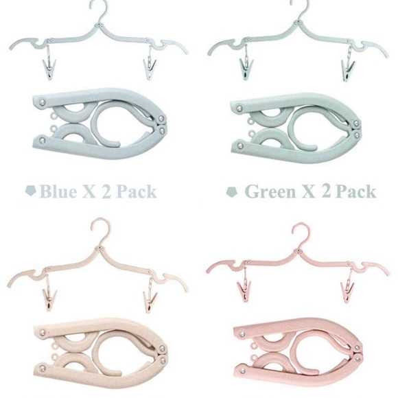 Travel Hangers Folding Hangers with 16 Clips Portable
Clothes Hangers, Non-Slip - Picture 5 of 7